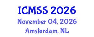 International Conference on Management and Social Sciences (ICMSS) November 04, 2026 - Amsterdam, Netherlands
