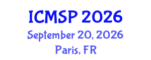 International Conference on Management, Sociology and Psychology (ICMSP) September 20, 2026 - Paris, France