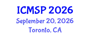 International Conference on Management, Sociology and Psychology (ICMSP) September 20, 2026 - Toronto, Canada