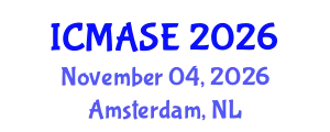 International Conference on Mechanical, Aerospace and Systems Engineering (ICMASE) November 04, 2026 - Amsterdam, Netherlands