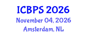 International Conference on Biochemistry and Pharmaceutical Sciences (ICBPS) November 04, 2026 - Amsterdam, Netherlands