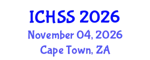 International Conference on Human and Social Sciences (ICHSS) November 04, 2026 - Cape Town, South Africa