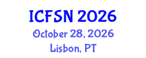 International Conference on Food Security and Nutrition (ICFSN) October 28, 2026 - Lisbon, Portugal