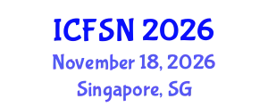 International Conference on Food Security and Nutrition (ICFSN) November 18, 2026 - Singapore, Singapore