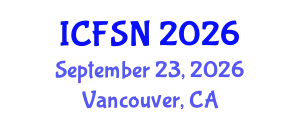 International Conference on Food Security and Nutrition (ICFSN) September 23, 2026 - Vancouver, Canada