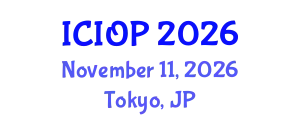 International Conference on Industrial and Organizational Psychology (ICIOP) November 11, 2026 - Tokyo, Japan