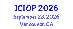 International Conference on Industrial and Organizational Psychology (ICIOP) September 23, 2026 - Vancouver, Canada