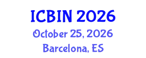 International Conference on Biomedical Imaging and Nanomedicine (ICBIN) October 25, 2026 - Barcelona, Spain