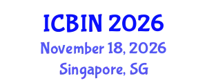 International Conference on Biomedical Imaging and Nanomedicine (ICBIN) November 18, 2026 - Singapore, Singapore