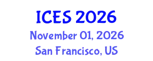 International Conference on Environmental Sciences (ICES) November 01, 2026 - San Francisco, United States