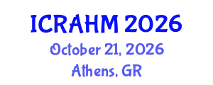 International Conference on Risk Analysis and Hazard Mitigation (ICRAHM) October 21, 2026 - Athens, Greece