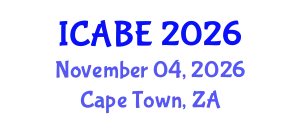 International Conference on Applied Business and Entrepreneurship (ICABE) November 04, 2026 - Cape Town, South Africa