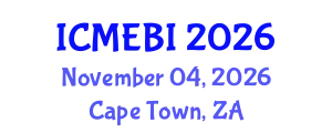 International Conference on Management, Economics, Business and Innovation (ICMEBI) November 04, 2026 - Cape Town, South Africa