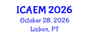 International Conference on Advanced Engineering Materials (ICAEM) October 28, 2026 - Lisbon, Portugal