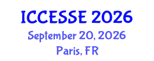 International Conference on Computer, Electrical and Systems Sciences, and Engineering (ICCESSE) September 20, 2026 - Paris, France