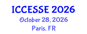 International Conference on Computer, Electrical and Systems Sciences, and Engineering (ICCESSE) October 28, 2026 - Paris, France