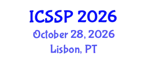 International Conference on Statistical Signal Processing (ICSSP) October 28, 2026 - Lisbon, Portugal