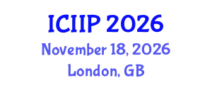International Conference on Intelligent Information Processing (ICIIP) November 18, 2026 - London, United Kingdom
