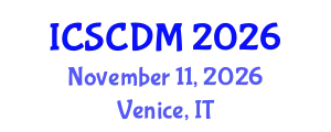 International Conference on Soft Computing and Data Mining (ICSCDM) November 11, 2026 - Venice, Italy
