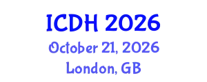 International Conference on Digital Healthcare (ICDH) October 21, 2026 - London, United Kingdom