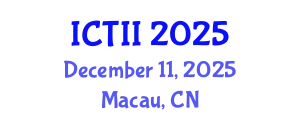 International Conference on Tumor Immunology and Immunotherapy (ICTII) December 11, 2025 - Macau, China