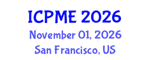 International Conference on Power and Mechanical Engineering (ICPME) November 01, 2026 - San Francisco, United States