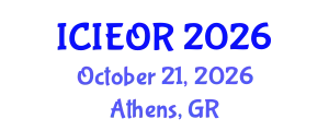 International Conference on Industrial Engineering and Operations Research (ICIEOR) October 21, 2026 - Athens, Greece