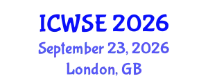 International Conference on Wood Science and Engineering (ICWSE) September 23, 2026 - London, United Kingdom