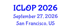 International Conference on Lasers, Optics and Photonics (ICLOP) September 27, 2026 - San Francisco, United States