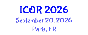 International Conference on Orthopedics and Rheumatology (ICOR) September 20, 2026 - Paris, France