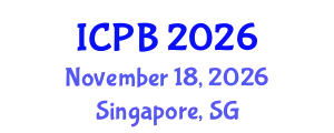 International Conference on Proteomics and Bioinformatics (ICPB) November 18, 2026 - Singapore, Singapore