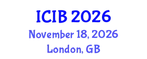 International Conference on Industrial Biotechnology (ICIB) November 18, 2026 - London, United Kingdom