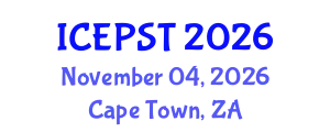 International Conference on Education, Psychology, Society and Tourism (ICEPST) November 04, 2026 - Cape Town, South Africa