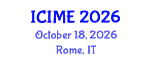 International Conference on Innovation, Management and Economics (ICIME) October 18, 2026 - Rome, Italy