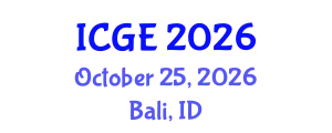 International Conference on Green Energy (ICGE) October 25, 2026 - Bali, Indonesia