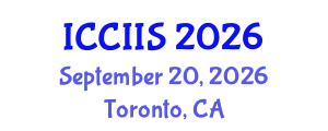 International Conference on Computational Intelligence and Intelligent Systems (ICCIIS) September 20, 2026 - Toronto, Canada