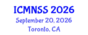 International Conference on MEMS, Nano and Smart Systems (ICMNSS) September 20, 2026 - Toronto, Canada