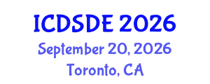 International Conference on Dynamical Systems and Differential Equations (ICDSDE) September 20, 2026 - Toronto, Canada