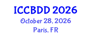 International Conference on Computational Biology and Drug Design (ICCBDD) October 28, 2026 - Paris, France