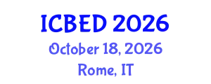 International Conference on Business and Entrepreneurship Development (ICBED) October 18, 2026 - Rome, Italy