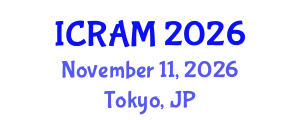 International Conference on Risk Assessment and Management (ICRAM) November 11, 2026 - Tokyo, Japan