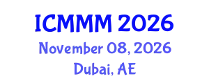 International Conference on Machining and Machinability of Materials (ICMMM) November 08, 2026 - Dubai, United Arab Emirates