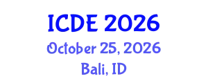 International Conference on Data Engineering (ICDE) October 25, 2026 - Bali, Indonesia