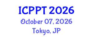 International Conference on Plasma Physics and Technology (ICPPT) October 07, 2026 - Tokyo, Japan