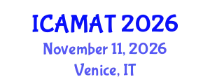 International Conference on Applied Mathematics and Approximation Theory (ICAMAT) November 11, 2026 - Venice, Italy