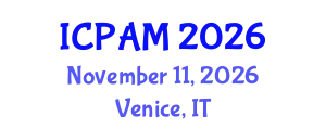 International Conference on Physics of Advanced Materials (ICPAM) November 11, 2026 - Venice, Italy