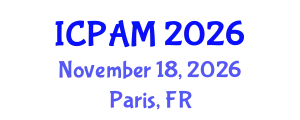 International Conference on Physics of Advanced Materials (ICPAM) November 18, 2026 - Paris, France