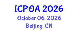 International Conference on Photonics, Optics and Applications (ICPOA) October 06, 2026 - Beijing, China