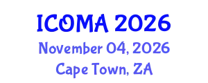 International Conference on Optical Metrology and Applications (ICOMA) November 04, 2026 - Cape Town, South Africa