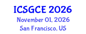 International Conference on Smart Grid and Clean Energy (ICSGCE) November 01, 2026 - San Francisco, United States
